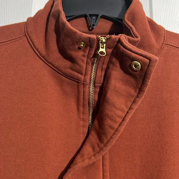 A New Day - Women's Quarter Zip Sweatshirt - Size Medium - Brown - Picture 4 of 6
